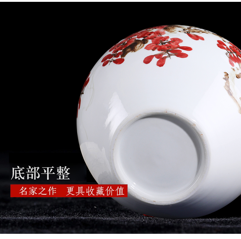 Jingdezhen ceramic vase furnishing articles by hand - made sabingga sukdun dergici jimbi vases, flower arranging the modern Chinese style living room decorations