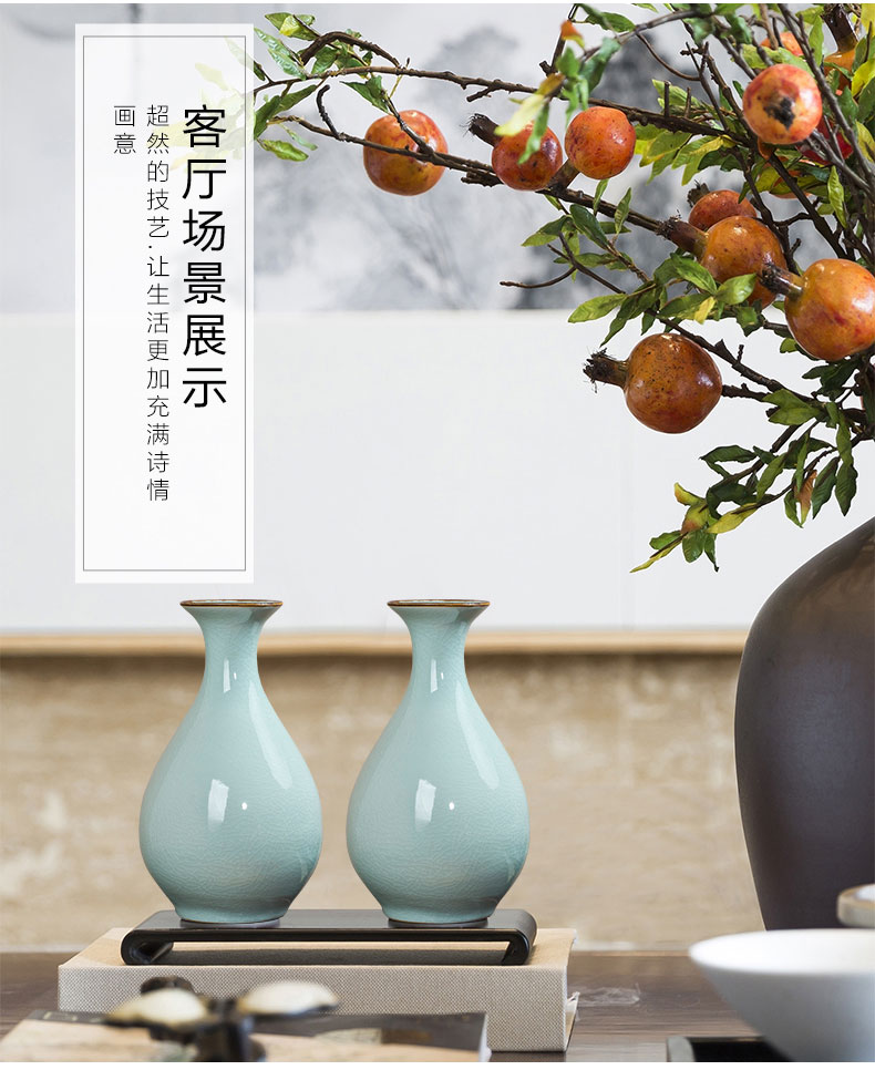 Jingdezhen ceramic vase furnishing articles antique porcelain flower arranging Chinese style restoring ancient ways is sitting room of I and contracted household ornaments