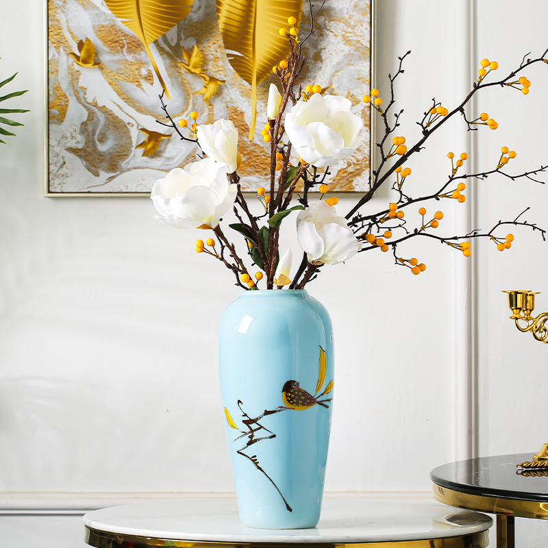 Jingdezhen ceramic vase new Chinese I home furnishing articles dried flower arranging flowers sitting room TV cabinet table decorations