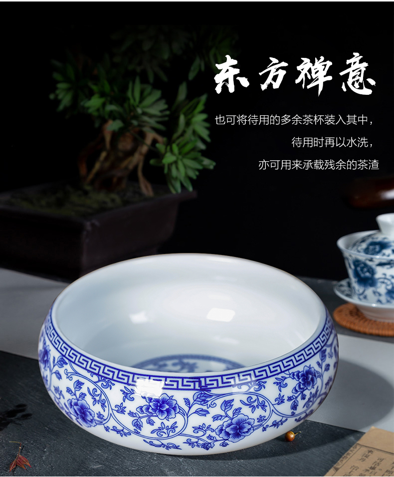 Hong xuan jingdezhen ceramic ashtray creative writing brush washer from Chinese style household porcelain tea house furnishing articles home office supplies