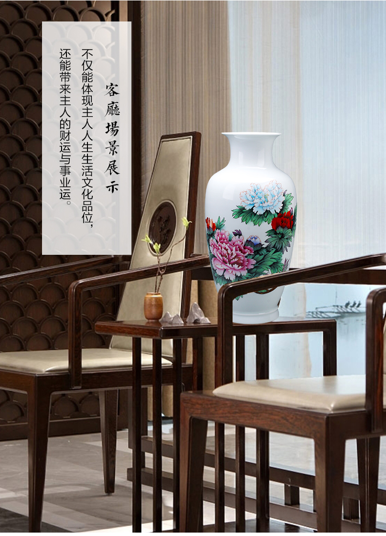 Jingdezhen ceramics vase furnishing articles sitting room flower arranging the modern Chinese style household TV ark, study adornment porcelain