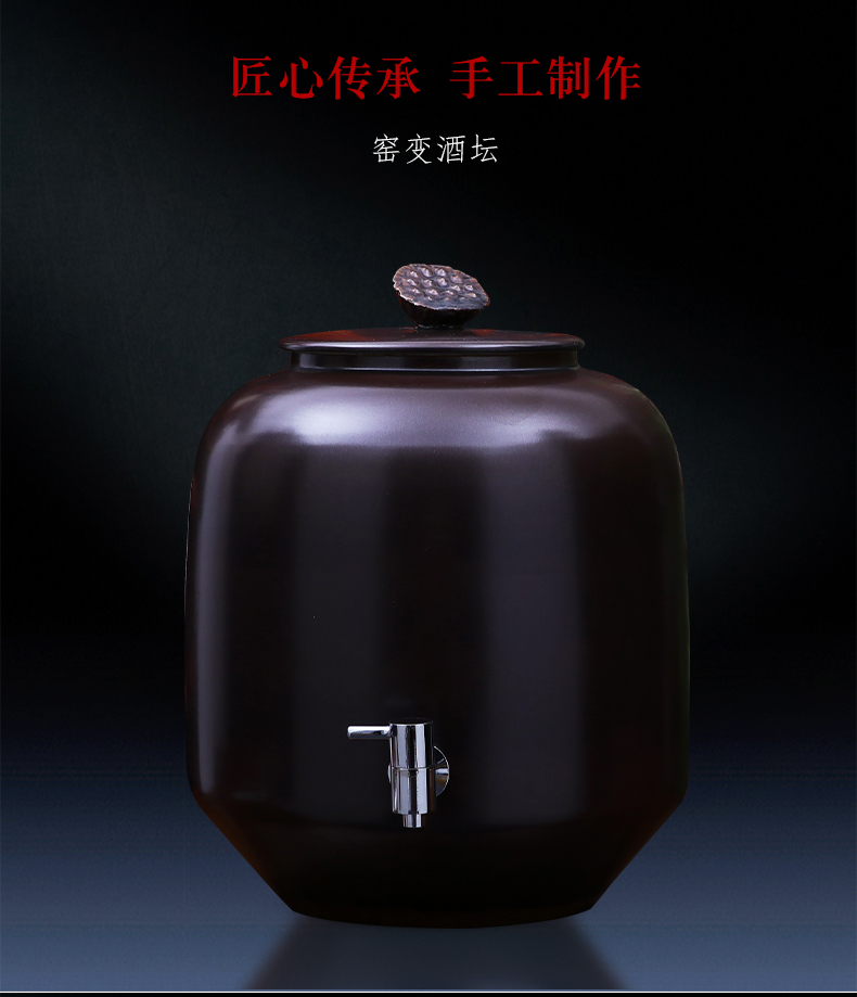 Jingdezhen porcelain large ceramic household it big with cover 15 kg 30 jins 50 kg mercifully it jars with the dragon 's head