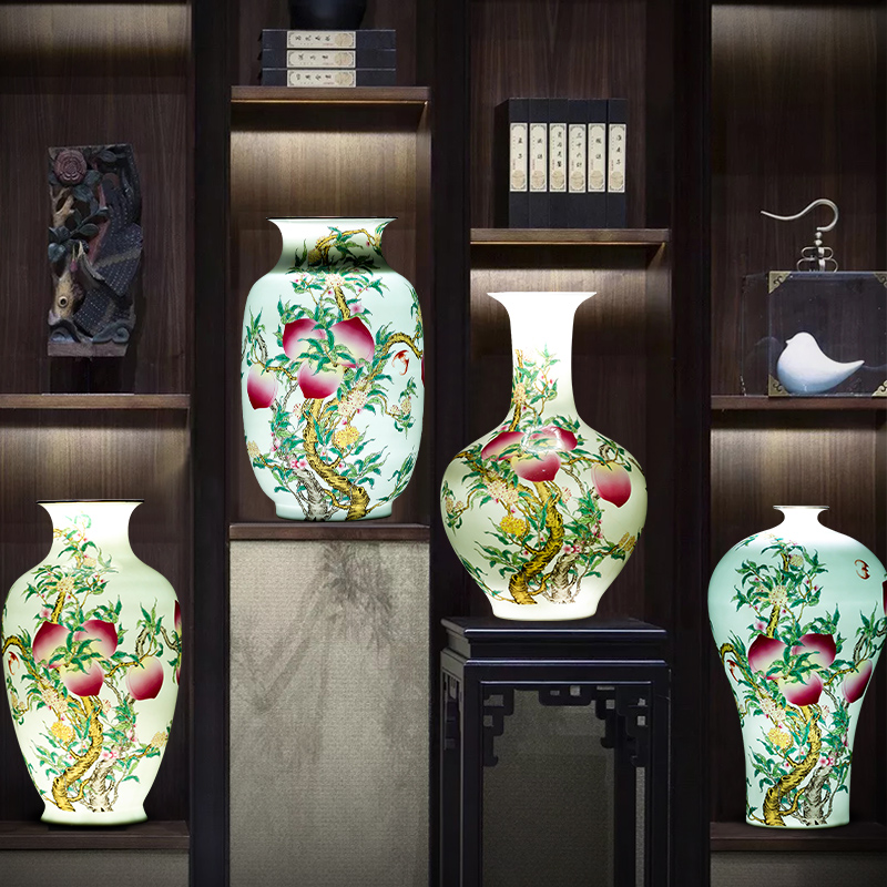 Jingdezhen ceramics, vases, flower arranging Chinese style household furnishing articles, the sitting room porch TV ark, wine ark, adornment porcelain