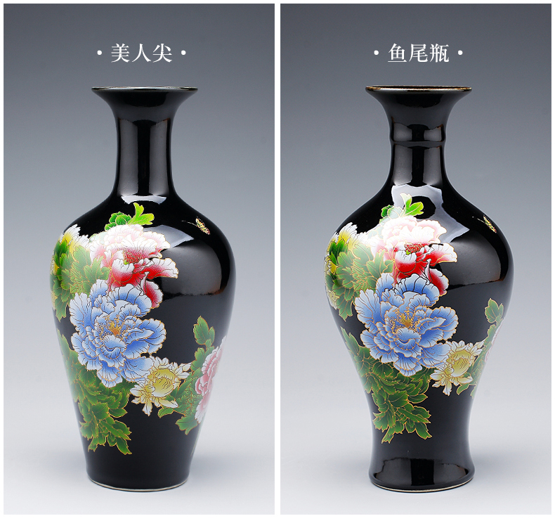 Porcelain of jingdezhen Porcelain floret bottle ceramic furnishing articles son sitting room flower arranging rich ancient frame wine appropriate home decoration