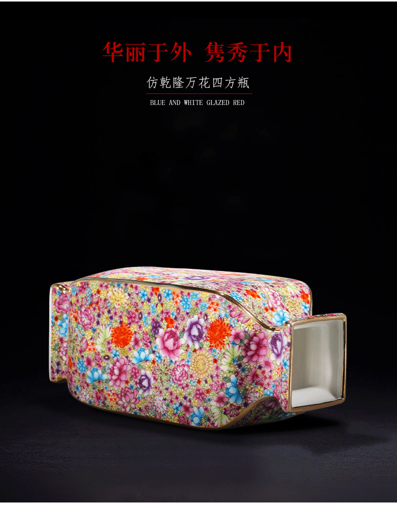 Jingdezhen ceramics vase furnishing articles European porcelain enamel creative home sitting room adornment TV ark