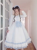 (To Alice)C2512 original true white poem Palace style strap dress