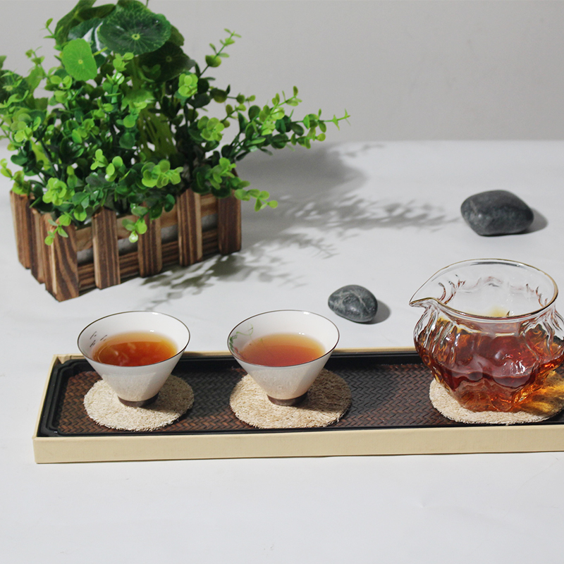 Natural loofah pad loofah brush tea ceremony coaster tea pad pot pad water coaster simple insulation pad round gasket