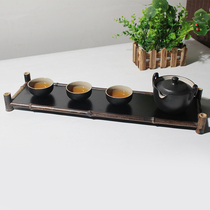 Bamboo Woven Bamboo Frame Dry Foam table Tea Road accessories Kung fu tea Tea Cup Cushion Bamboo gasket Retro technique Natural bamboo tea table