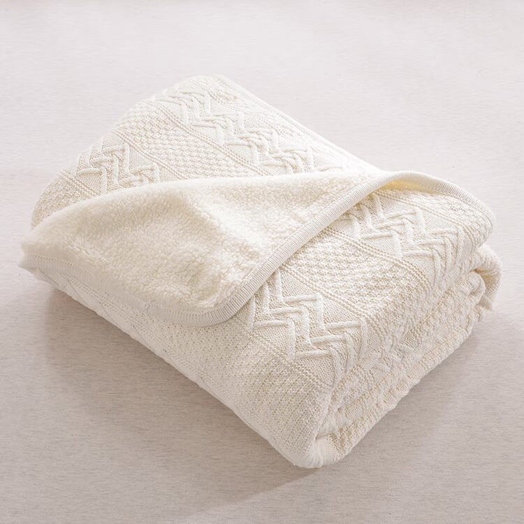 thường tối giản đặc biệt cộng với dày nhung đan chăn cashmere điều composit thảm nap chăn không khí chăn chăn len - Ném / Chăn chăn lông cừu 2 mặt