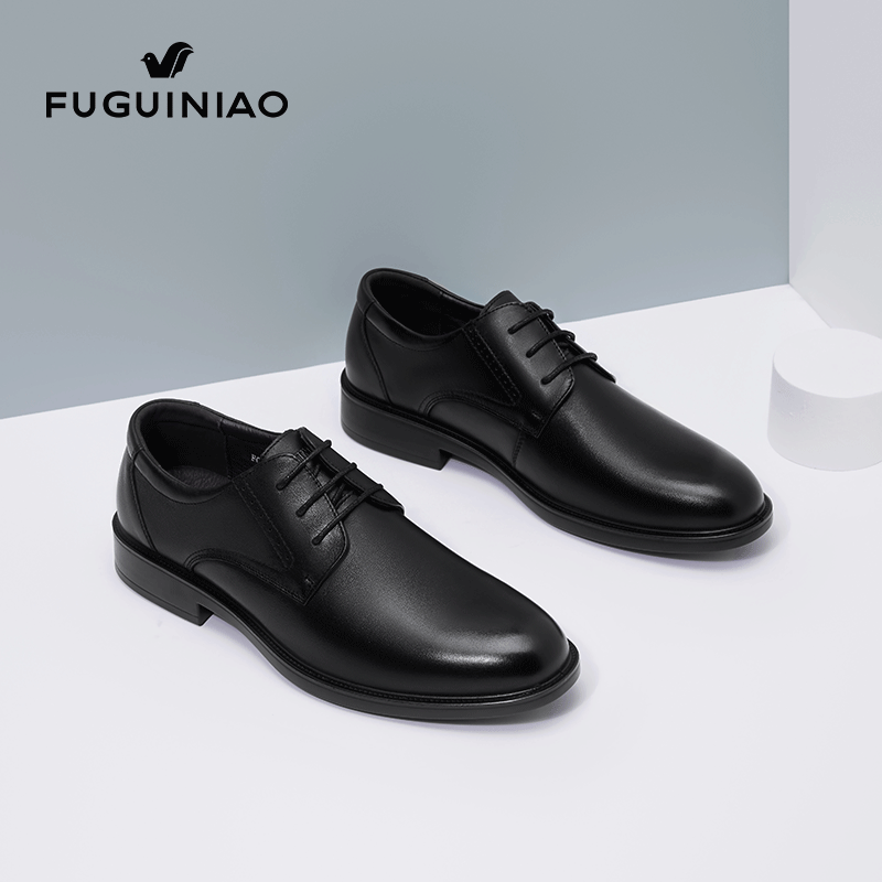 Rich Bird Men's Shoes Autumn Leather Shoes Men's Genuine Leather Business Dress Soft Sole Comfortable Casual Shoes Office Work Shoes Wedding Shoes