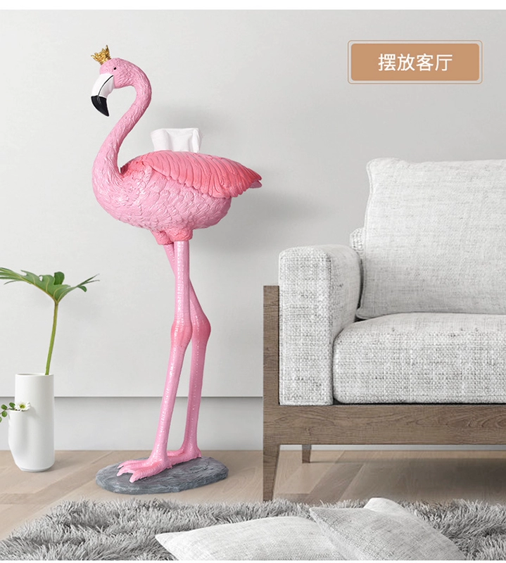 Tân gia Quà tặng nhà mới Chuyển nhà Quà tặng mới Bắc Âu Phụ kiện trang trí nội thất nhà sáng tạo Flamingo Phòng khách Trang trí sàn - Trang trí nội thất