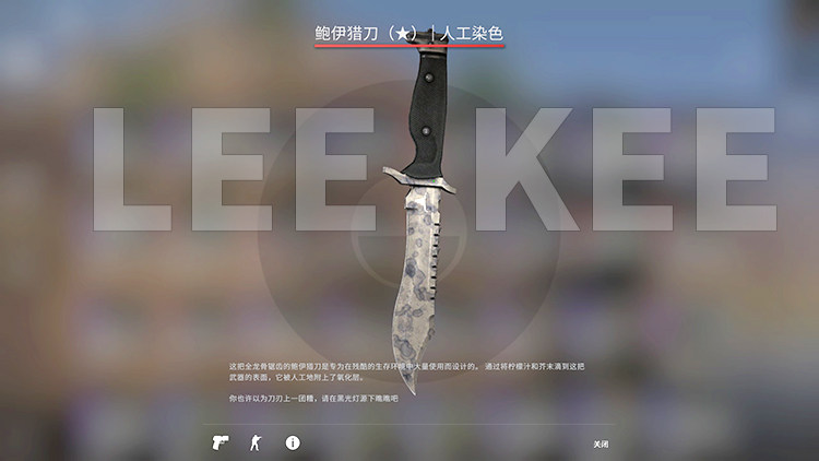 CSGO2人工染色鲍伊猎刀深度测评!5E/B5/国服价格大揭秘,鲍鱼刀到底值不值得冲?_游戏装备新_淘宝游戏网