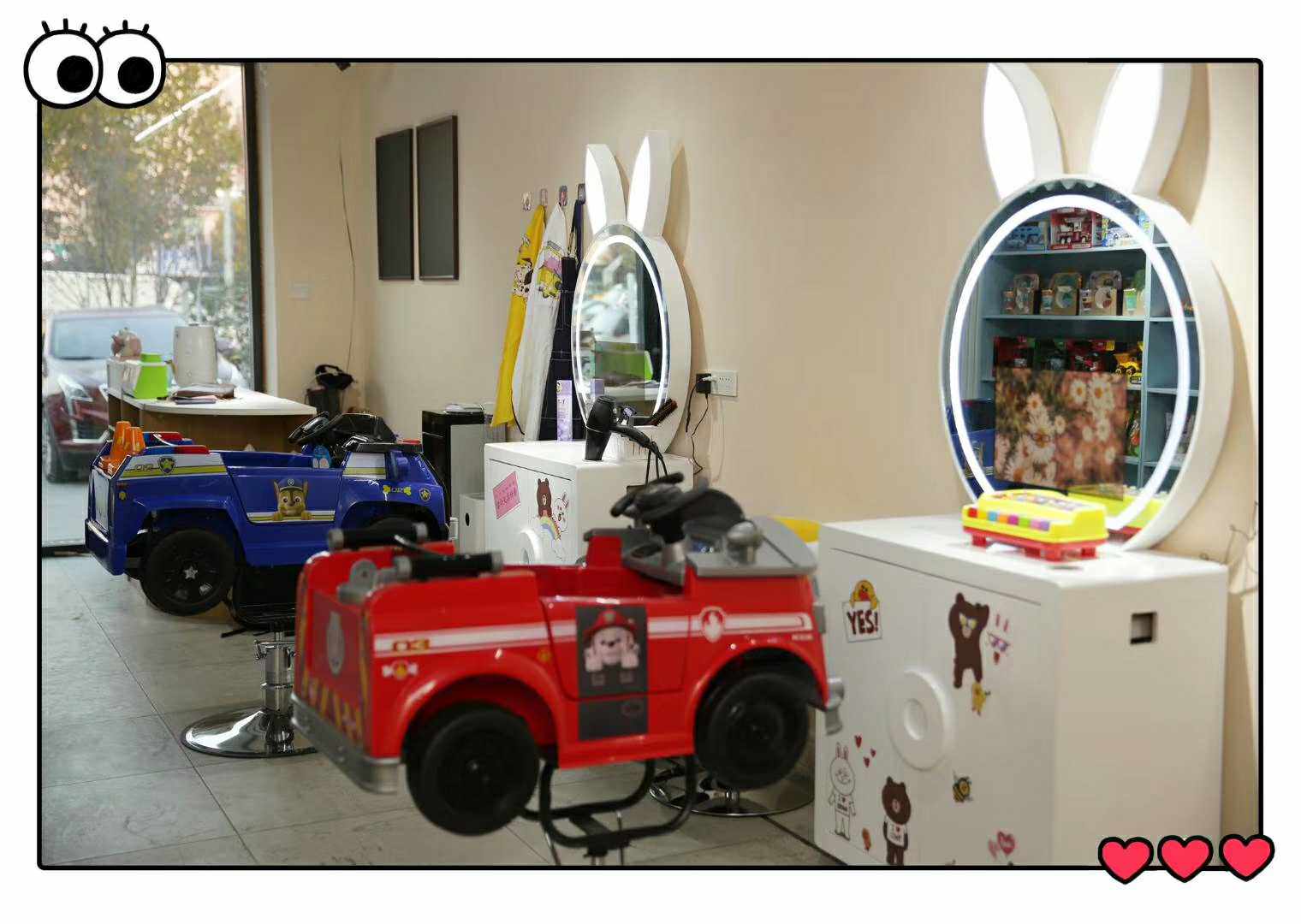 Barber mirror children mirror smart TV mirror manufacturer direct sales TV mirror cartoscope mirror with lamp mirror