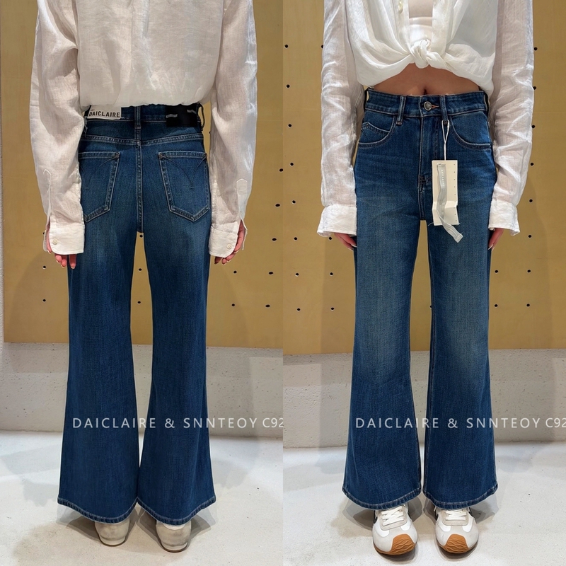 C9212 Pants Length 97 Four-Way Stretch Straight-Leg Flared Pants 2026 Women's New Autumn Jeans