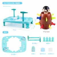 Очень большой ледяной пингвин синий + пиратский бочка