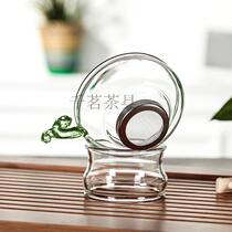 Promotional heat-resistant glass green tea leak transparent glass kung fu tea set tea ceremony accessories tea filter filter