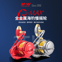 MW new marine iron plate wheel G-MAX slow shaking wheel drum wheel CX1 CX2 sea fishing deep sea wheel left and right hands