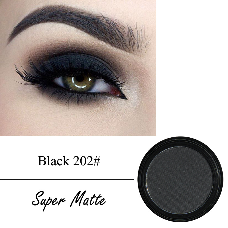 Halloween Black Matte Single Color Makeup Professional Matte Eyeshadow Smoky Makeup Ghost Makeup Eye Makeup Palette Easy to Apply Ribbon Box - Taobao