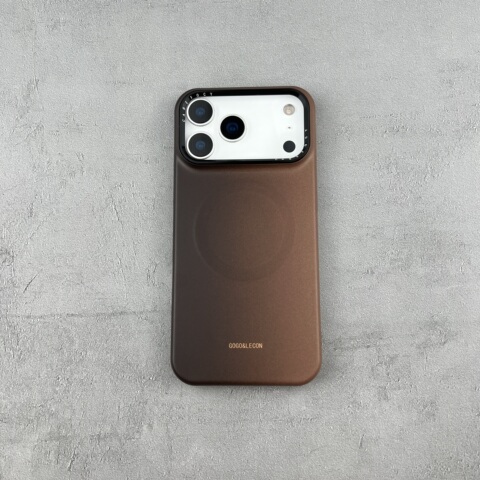 Black Embossed Cross Leather iPhone Case