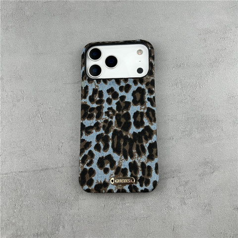 Black Embossed Cross Leather iPhone Case