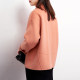 Orange short double-sided woolen coat 2022 autumn and winter loose cocoon-shaped woolen spring and autumn double-sided wool coat for women