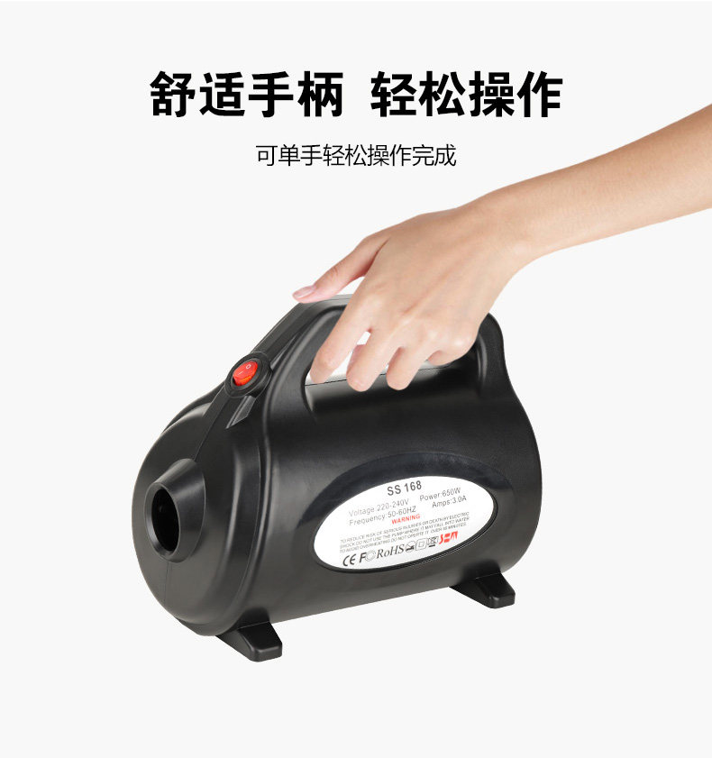 Насос 橡皮艇充气床气模充气抽气两用电泵家用220v电动打气机打气筒多用