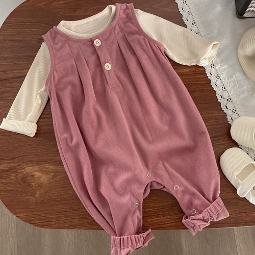 Детский демисезонный комплект, комбинезон, штаны, в западном стиле