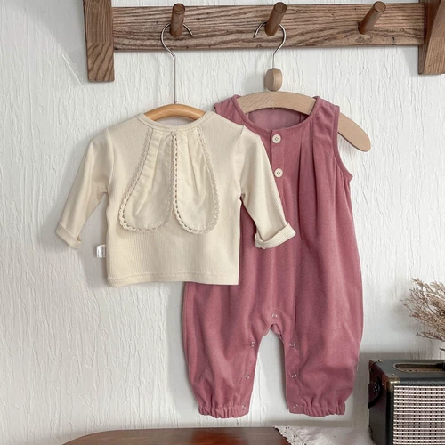 Детский демисезонный комплект, комбинезон, штаны, в западном стиле