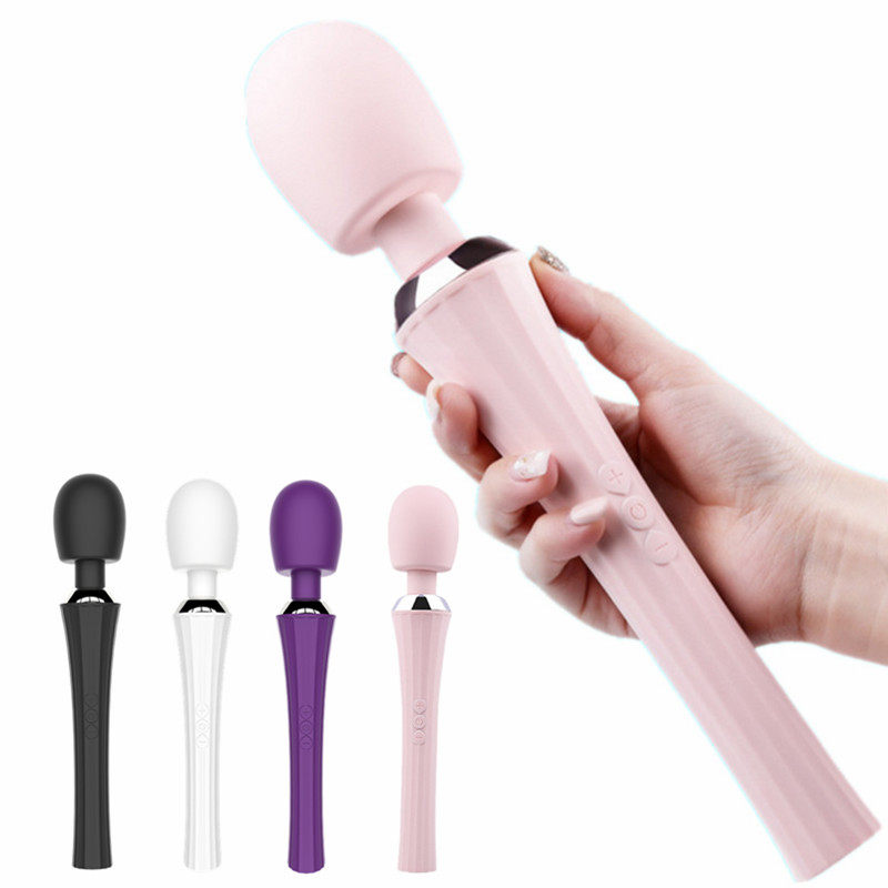 Men's and women's white-collar waist and back cervical massager USB charging strong shock massage stick home multi-functional vibration massage mallet