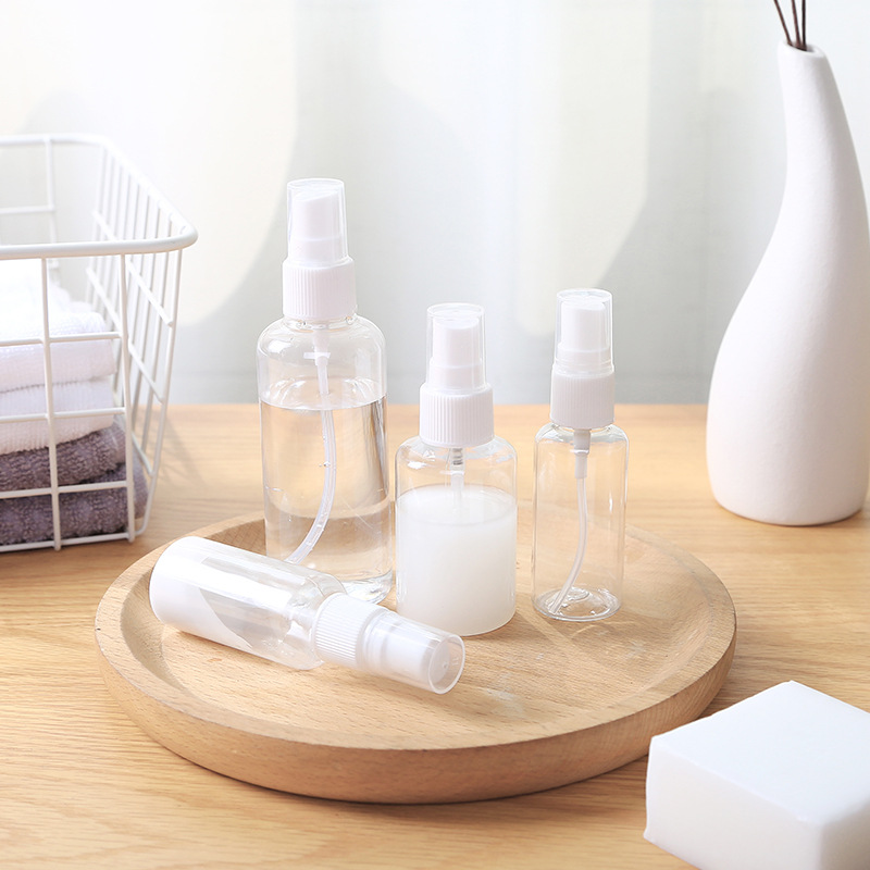 Makeup small spray bottle beauty small spray can toner transparent spray bottle portable moisturizing spray bottle press sub-packing bottle