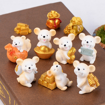 Rat Year Tender Resin Small Pendulum Pieces Cute Teenage Girl Hearts Table Room Arrangement Furnishing Decorated Room Trinkets