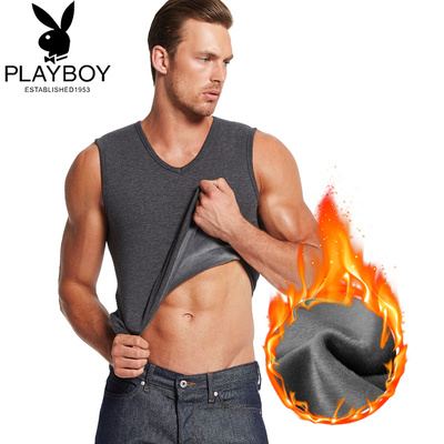 Playboy ấm vest mens áo giáp mùa thu đồ lót và bông mùa đông cơ thể đầu chặt chẽ cộng với nhung dày.