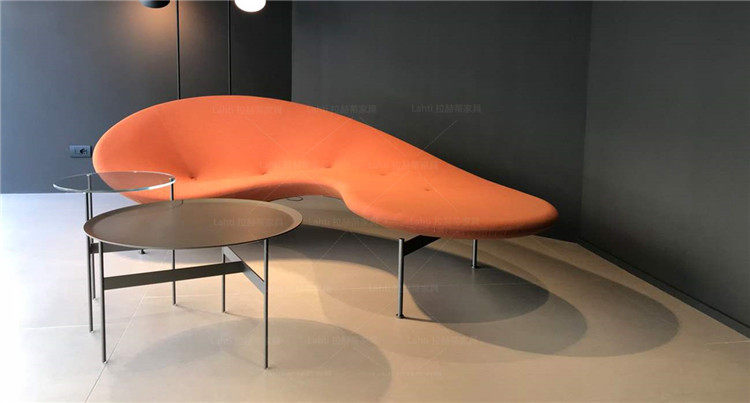 Italian-style leisure hotel lobby net red pea sofa designer creative home lazy home living room leisure chair