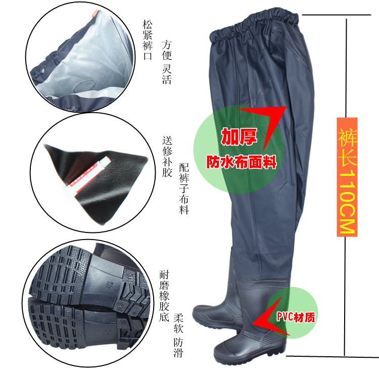 Xiêm quần nước giày cá cao khởi động mưa khởi động của nam giới mưa khởi động ống dài giày nước cá khởi động nữ paddy giày cắm mắt cá chân khởi động giày boot nam chống nước