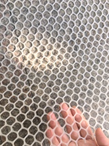1 5 meters high white plastic mesh breeding chicken and duck net fence isolation net chicken net Pet mat universal