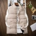 Áo vest nam cotton dày ấm áp mùa thu và mùa đông thủy triều Hàn Quốc của cổ áo mỏng vest nam vest vest khoác vest nam Áo vest cotton