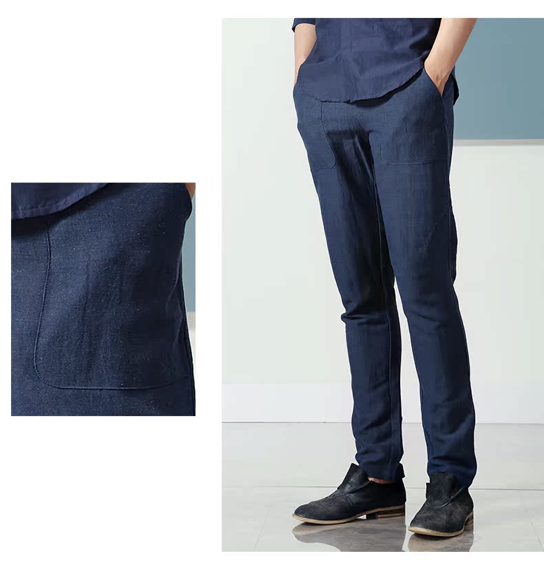 Menseye / nam mắt xoang loạt quần tây nam quần âu quần dài nam mùa hè mỏng mỏng thẳng - Crop Jeans quần nam đẹp