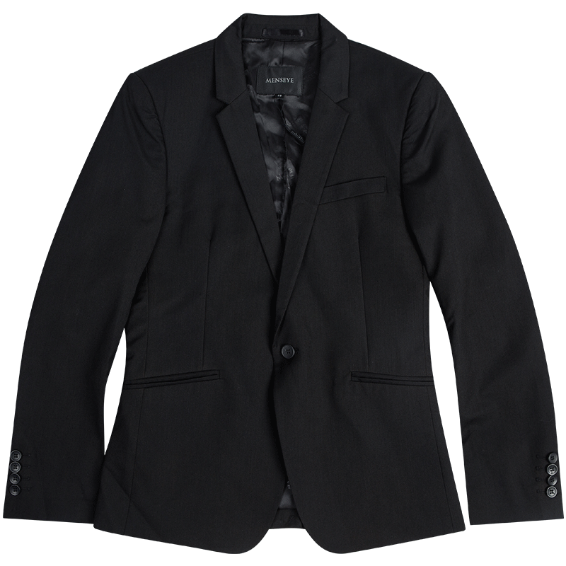 Menseye nam Suit Mắt nam dài tay mỏng Trim Single-Row kinh doanh làm việc Suit Jacket