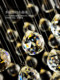 Crystal Dining Chandelier, New French-Style Chandelier for Restaurants, Light Luxury and High-End Feel, Long Strip Dining Room Bar Counter Chandelier