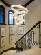 Luxury Chandelier for Living Room Villa with High Ceiling, High-End Staircase, Mezzanine, High Ceiling, Circular Crystal Chandelier, Duplex Building Chandelier Pro