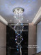 Modern Light Luxury Crystal Loft Apartment Staircase Chandelier Villa Duplex Living Room 2026 New Butterfly Long Chandelier