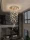 Loft Duplex Open-Air Lobby Chandelier Villa Living Room Crystal Flower Chandelier Duplex Building New Staircase Long Chandelier