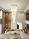 Chandelier for Duplex Lobby, Villa Living Room, Crystal Chandelier, Loft Duplex, Rural Self-Built House, Staircase Light