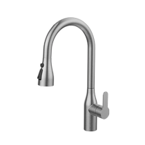 Jomoo kitchen faucet hot and cold stainless steel pull-out faucet sink rotatable household splash-proof faucet 33178
