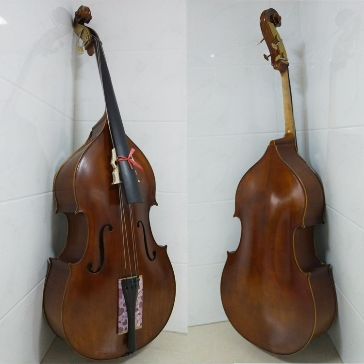 Intermediate handmade solid wood double bass double bass bass playing special horn craft ebony fingerboard