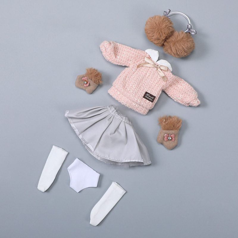 30cm Yitian Babi Doll Clothes Ob24 Girl Princess Bjd 1/6 Doll British School Style Doll Clothes