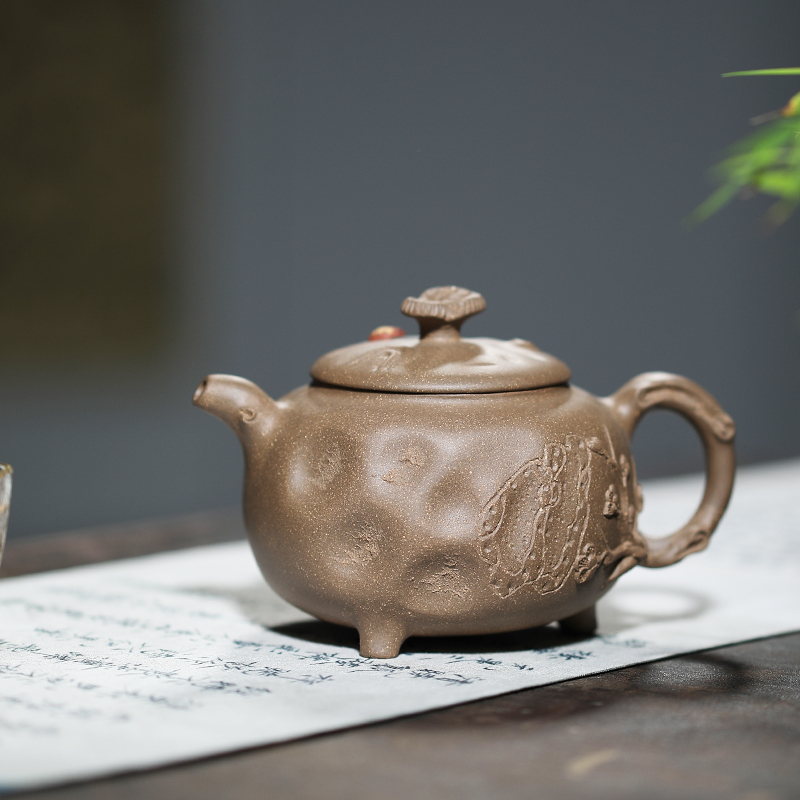 300ml green stucco for spring pot purple sand teapot tea set ceramic full handmade teapot authentic tea ceremony