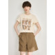 BasicHouse/Baijia Good Fun Rabbit Print T-Shirt Women's 2024 Summer New Versatile Top