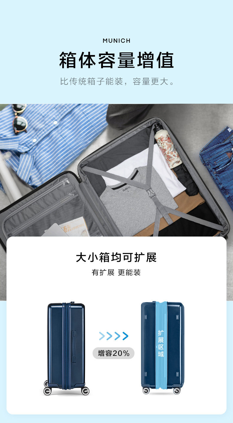 新秀丽旗下 美旅 拉杆行李箱超轻 20/24/28寸拉杆箱 图4