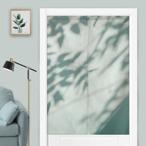 Light Shadow Bedroom Door Curtain Toilet Free Punch Mesh Red Partition Curtain Home Living Room Minimalist Modern Cloth Art Semi-Curtain